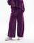 Pantalón wide plush (violeta)