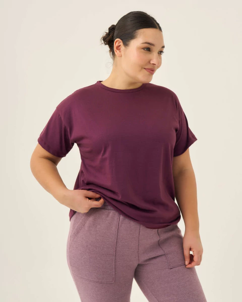 Remera básica jersey (Uva) - comprar online