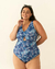 Enteriza Sand (print azul hojas) en internet