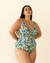 Enteriza Sand (print lima) - Arena Blanca