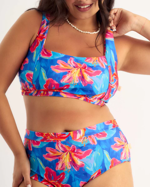 PREVENTA - Top Sea (Print turquesa) - comprar online