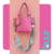 Ona Fucsia con strap - llavero plumero - comprar online