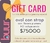 GIFT CARD - oval con strap