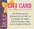 gift card