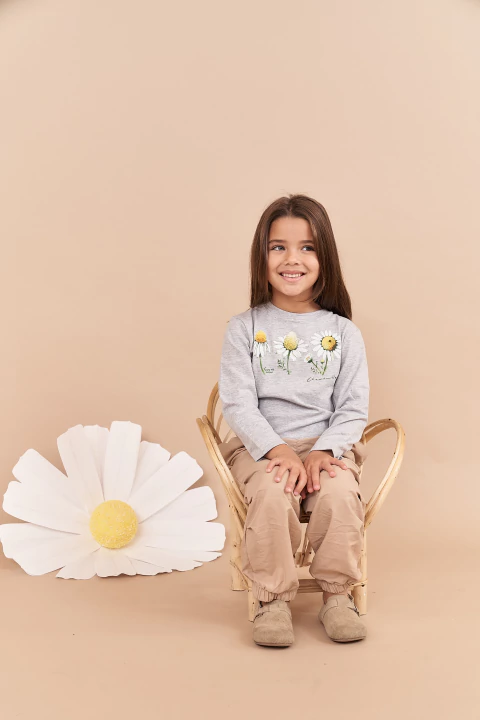 REMERA MANGA LARGA ESTAMPADA NIÑA