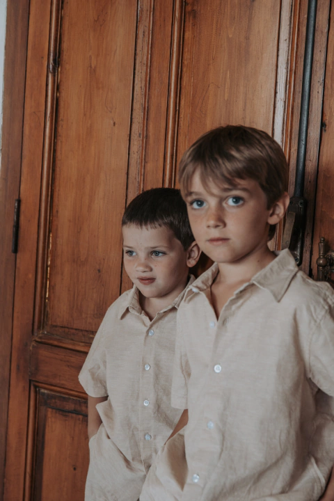 CAMISA MANGA CORTA LINO NIÑO