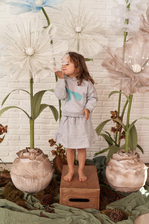 POLLERA VOLADOS LISA