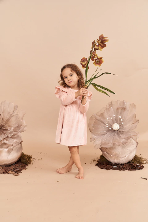 VESTIDO MANGA LARGA PLUSH