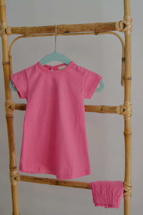 VESTIDO MANGA CORTA LISO