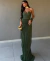 Vestido Longo Drapeado Elegance