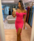 Vestido Midi com Fenda e Decote em X - comprar online