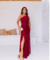 Vestido Drapeado Sereia Lateral Vazada - comprar online