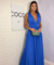 Vestido Longo Decote em V - CLA MODAS