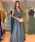 Vestido Longo Decote em V - loja online