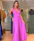 Vestido Longo Decote em V - comprar online