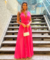 Vestido Longo Decote em V - loja online
