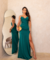 Vestido Acetinado Tomara que Caia