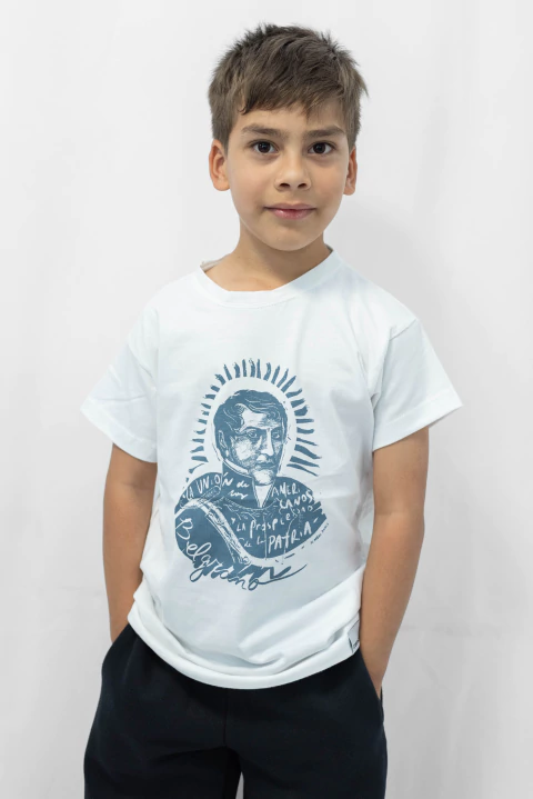 Remera infantil Manuel Belgrano - comprar online