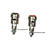 Borne Reparo e Alto Falante base 8mm injetado (Verm+Preto)
