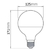 Lâmpada Led Balloon 18W 2700K G1250 Bivolt E27 - comprar online