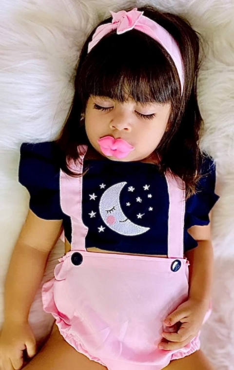 Romper Lua com estrelas / Noite