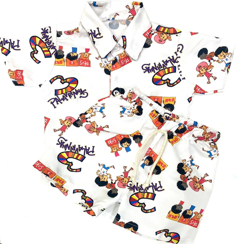 Conjunto Mauricinho Três Palavrinhas Branco