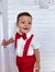 Conjunto Marfim menino social Suspensório + gravata removível - comprar online