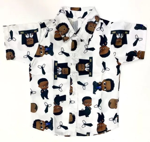 CAMISA Poderoso Chefinho Moreno + gravata