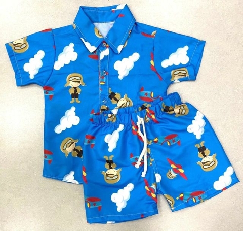 Conjunto Mauricinho Menino Aviador - 1 A 6 Anos
