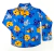 Camisa manga longa infantil Bolofofos Azul com gravata - s2manukids