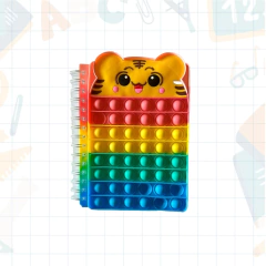 Caderno Bichinho Pop Bubble - Tamanho A5 (148 x 210 mm)