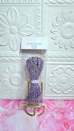 20 MTS CORDON DE ALGODON LAVANDA - DORADO - comprar en línea