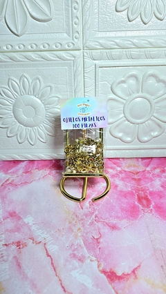 30 PIEZAS CADENA METALICA BOLITAS LLAVERO - DORADO - comprar en línea