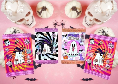 CANDY BAG-CHIP BAG HALLOWEEN GROOVY GHOST