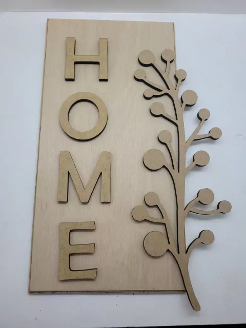 Quadro Home com aplique de folha