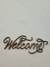 Palavra Welcome MDF (10x4) - comprar online
