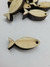 Peixes em Madeira de Pinus 4x2 (10un) - Casa do Artesanato 