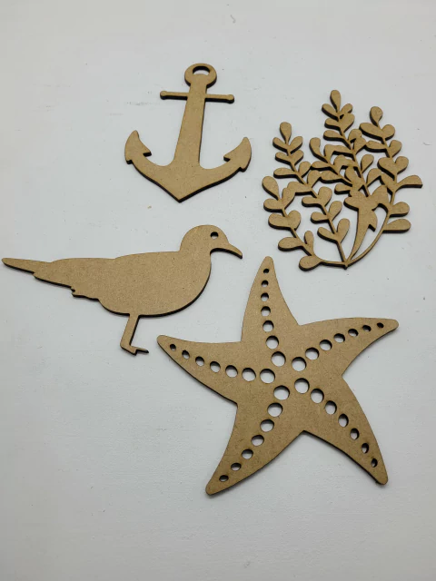 Kit Náutico M.D.F Tema 1 (4peças)