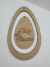Ovo de Páscoa em mdf 33x20 Quadro suspenso (com aplique)