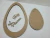 Ovo de Páscoa em mdf 33x20 Quadro suspenso (com aplique) na internet