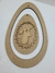 Ovo de Páscoa em mdf 33x20 quadro suspenso (com apliques)