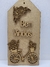 TAG em MDF Bike Floral (30x15)