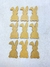 Mini coelhos orelha dobrada mdf (5x2,5) 9 unidades