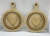 Par de Tábuas de carne em MDF de 6mm (35x26) Galo e Galinha com Trigo