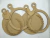 Par de Tábuas de carne em MDF de 6mm (35x26) Galo e Galinha com Trigo - comprar online