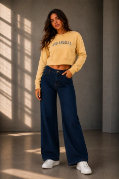 Buzo Pupero Mujer Algodon Crop Rustico Elastizado Dama Moda - comprar online