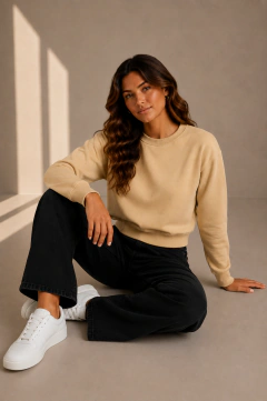 Buzo Sweater Mujer Liviano Cuello Redondo Vestir Elegante - comprar online