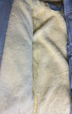 Imagen de Campera Puffer Mujer Con Piel Impermeable Corta Abrigo Moda