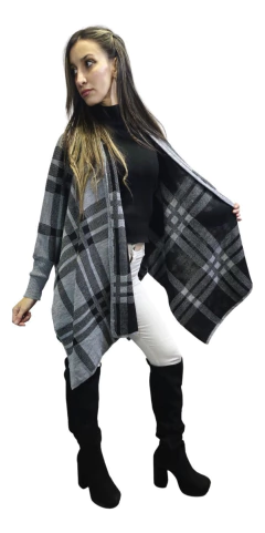 Pashmina Poncho Escoses Manton Mujer Abrigo Capa Ruana Moda - NOU INDUMENTARIA