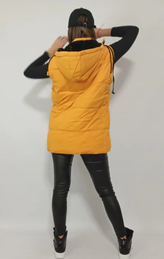 Chaleco Inflable Over Con Piel Capucha Auriculares Unisex en internet